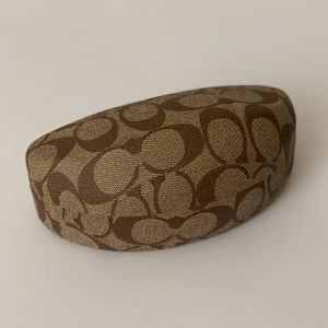 Coach Signature Logo Clam Shell Hard Shell Case